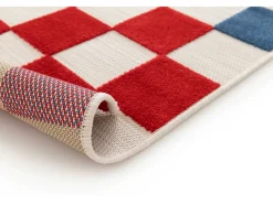 Alfombra exterior - geométrico con relieve - - 120 x 170 cm - MILA Multicolor Hot