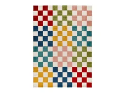 Alfombra exterior - geométrico con relieve - - 120 x 170 cm - MILA Multicolor Hot