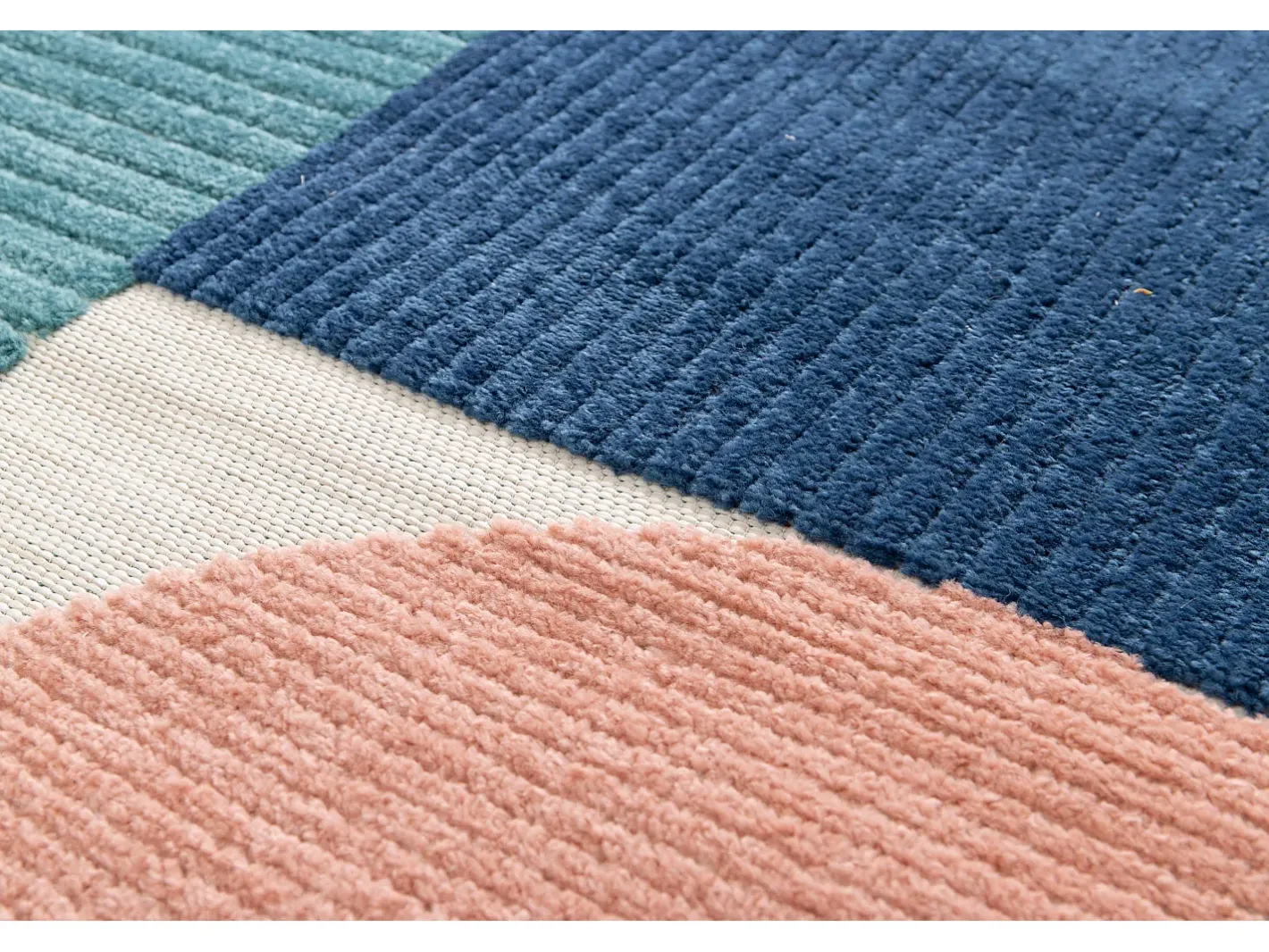 Alfombra De Exterior-Alfombra exterior - geométrico con relieve - - 80 x 150 cm - MILA Multicolor