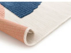 New Alfombra exterior - geométrico con relieve - - 120 x 170 cm - MILA Multicolor