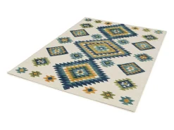 Clearance Alfombra exterior - étnico con relieve - - 80 x 150 cm - MILA Multicolor