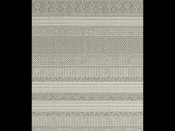 the carpet Alfombra Exterior Interior diseño moderno - Beige - 120 x 120 cm - CALGARY Crema Clearance
