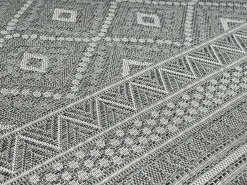 the carpet Alfombra De Exterior-Alfombra Exterior Interior diseño moderno - - 67 x 180 cm - CALGARY Gris