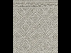 the carpet Alfombra De Exterior|Alfombra Redonda-Alfombra Exterior Interior diseño moderno - Beige - 120 cm Redondo - CALGARY Crema