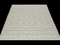 the carpet Alfombra Exterior Interior diseño moderno - Beige - 67 x 180 cm - CALGARY Crema Hot
