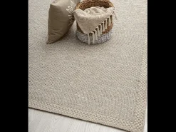 the carpet Alfombra Exterior Interior diseño moderno - gris - 160 x 220 cm - CALGARY Beige New