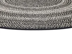 Alfombra exterior redonda - intérieur-extérieur - - diam.120 cm - SILVANA Negro