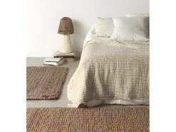 Alfombra De Salón-Alfombra fibra de coco 180x240 cm Marru00f3n