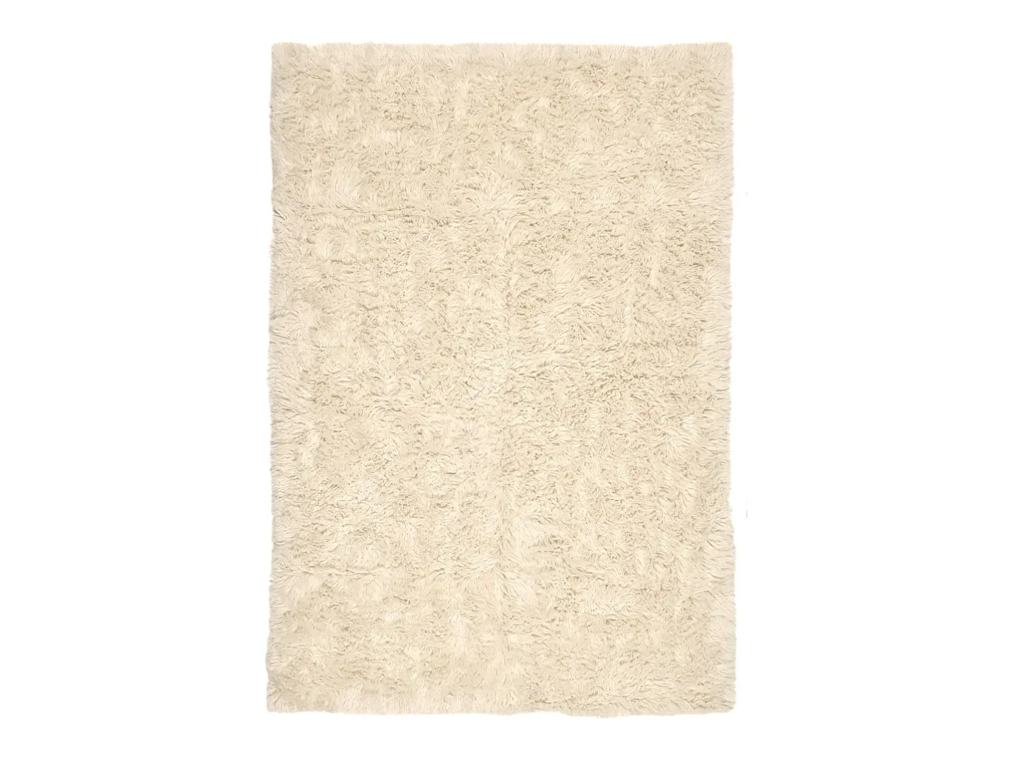 Alfombra De Salón-Alfombra Flokati de Grecia 90x160 cm Naturaleza Flokos 1250 Color natural claro