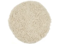 Discount Alfombra Flokati de Grecia 250x250 cm Naturaleza Flokos 2450 Color natural claro