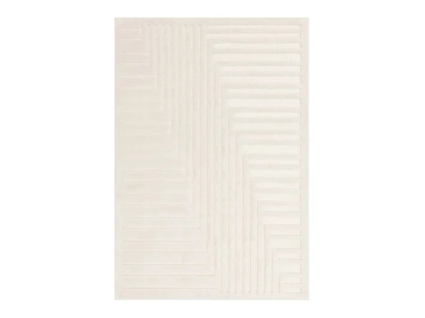 Online Alfombra geométrica - 200x290cm - crema - Valley Connection Blanco roto