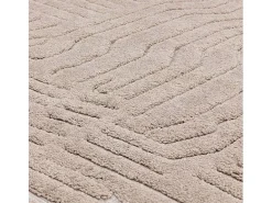 Alfombra De Salón-Alfombra geométrica - 160x230cm - beige - Valley Route Topo