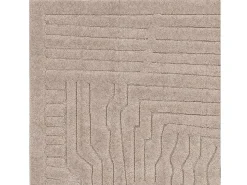 Alfombra De Salón-Alfombra geométrica - 160x230cm - beige - Valley Route Topo