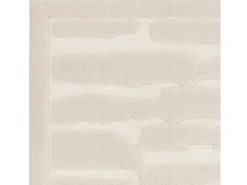 Alfombra De Salón-Alfombra geométrica - 160x230cm - crema - Valley Path Blanco roto