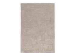 Alfombra geométrica - 120x170cm - beige - Valley Route Topo