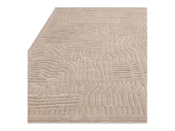Alfombra De Salón-Alfombra geométrica - 200x290cm - beige - Valley Route Topo