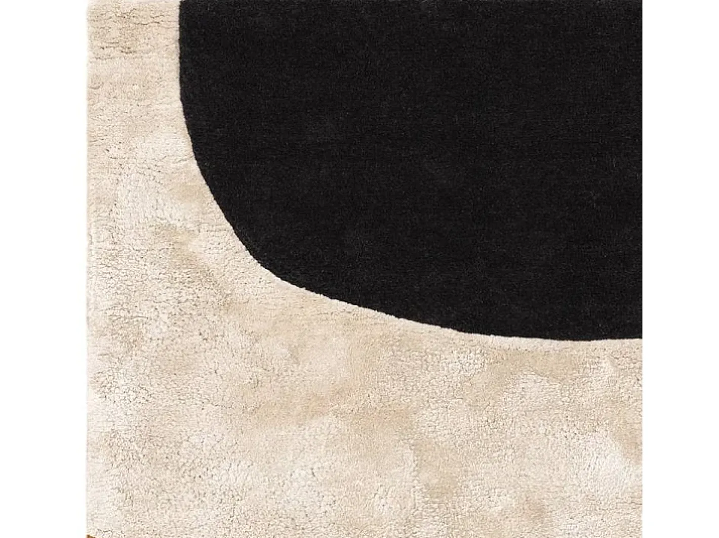 Online Alfombra geométrica de lana, viscosa y nylon - 120x170cm - negro, crema, ocre - Matrix Signature Multicolor