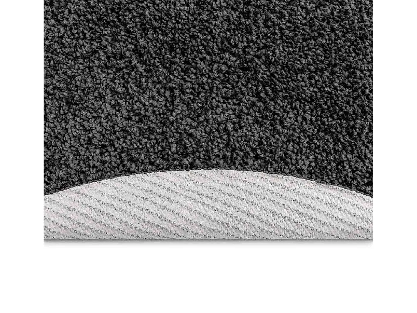Clearance Alfombra oscuro 160 x 160 cm Polipropileno Gris