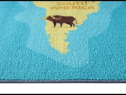the carpet Alfombra Happy Life de Aprendizaje - - 160 cm Redonda Azul Hot