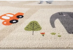 the carpet Alfombra Happy Life Juego Safari - - 140x200 cm Beige Online