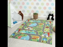 the carpet Alfombra Happy Life Juego - - 200x290 cm Verde Clearance
