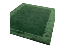 Alfombra De Salón-Alfombra hecha a mano Alfombra hecha a mano de lana y viscosa - 200x290cm - - Ascot Verde