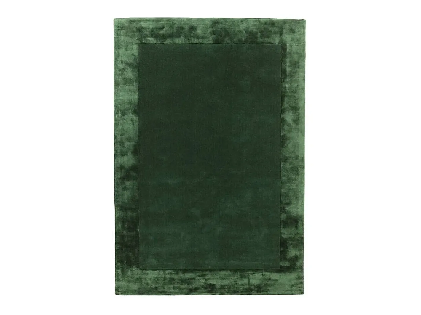 Alfombra De Salón-Alfombra hecha a mano Alfombra hecha a mano de lana y viscosa - 160x230cm - - Ascot Verde