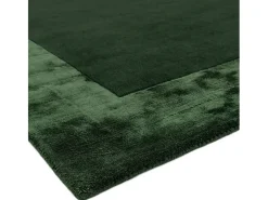 Alfombra De Salón-Alfombra hecha a mano Alfombra hecha a mano de lana y viscosa - 160x230cm - - Ascot Verde