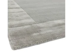 Alfombra hecha a mano Alfombra hecha a mano de lana y viscosa - 200x290cm - Plata - Ascot Plateado New