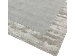 Alfombra hecha a mano Alfombra hecha a mano de lana y viscosa - 200x290cm - Plata - Ascot Plateado New