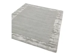 Alfombra hecha a mano Alfombra hecha a mano de lana y viscosa - 200x290cm - Plata - Ascot Plateado New
