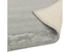 Alfombra hecha a mano Alfombra hecha a mano de lana y viscosa - 200x290cm - Plata - Ascot Plateado New