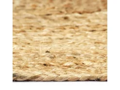 Alfombra hecha a mano de yute natural 80x160 cm ES90579 Marru00f3n Best