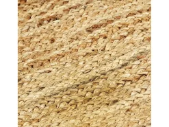 Alfombra hecha a mano de yute natural 80x160 cm ES90579 Marru00f3n Best