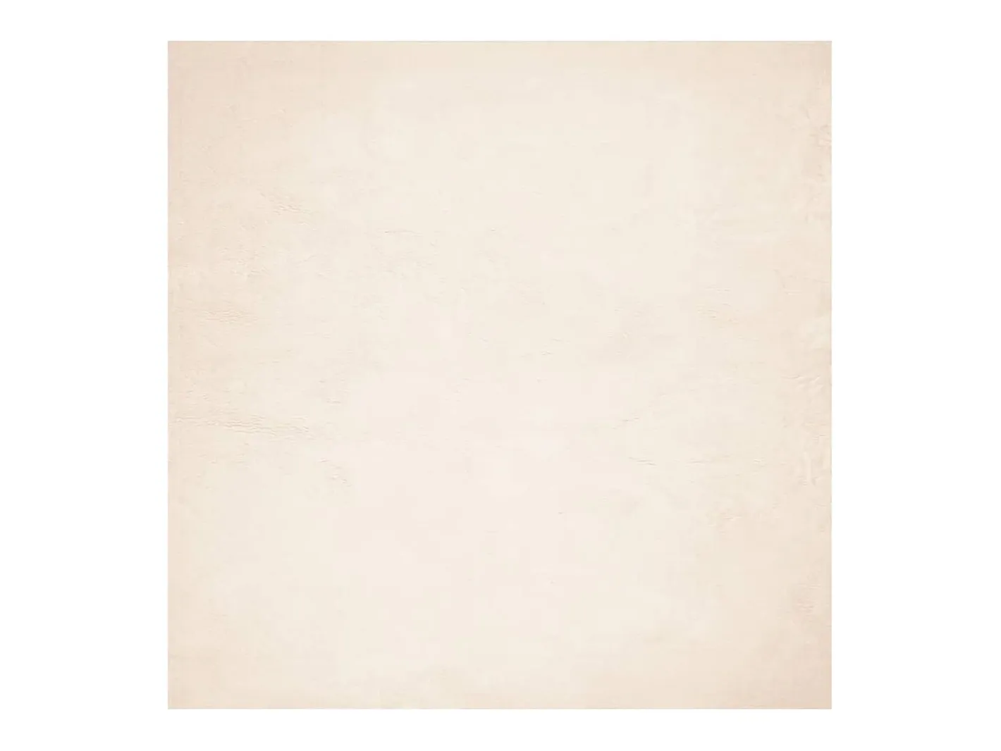 New Alfombra HUARTE de pelo corto suave y lavable 120x120 cm Beige