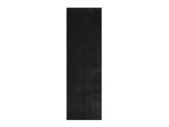 Alfombra HUARTE de pelo corto suave y lavable negra 80x250 cm Negro