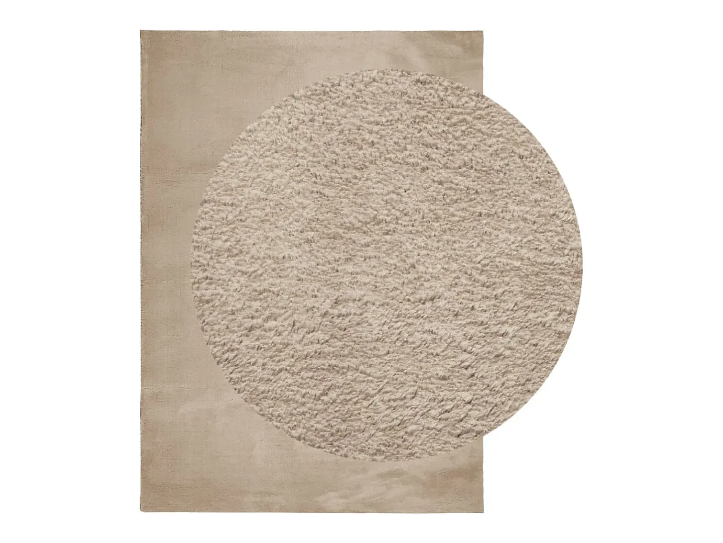 Discount Alfombra HUARTE de pelo corto suave y lavable arena 240x340 cm Marru00f3n