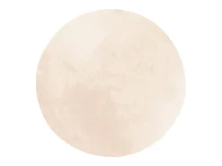 Alfombra HUARTE de pelo corto suave y lavable en color , Ø 80 cm Beige Best