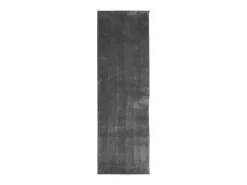 Alfombra De Cocina-Alfombra HUARTE de pelo corto suave y lavable en color antracita 80x250cm Gris