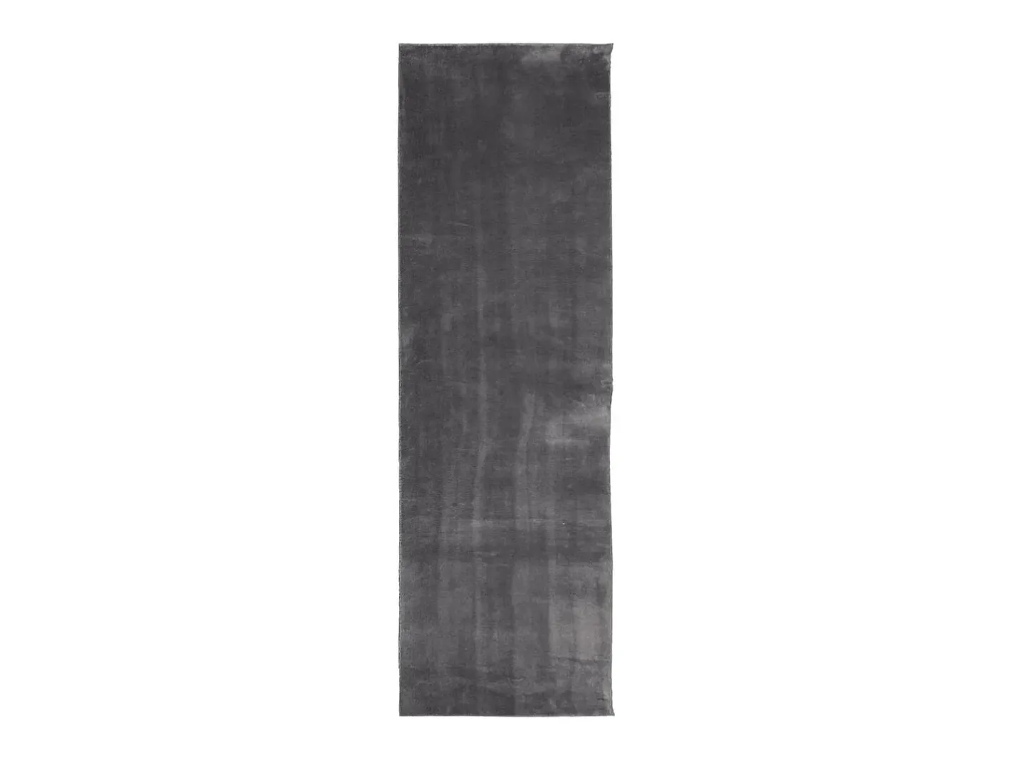 Alfombra De Cocina-Alfombra HUARTE de pelo corto suave y lavable en color antracita 80x250cm Gris