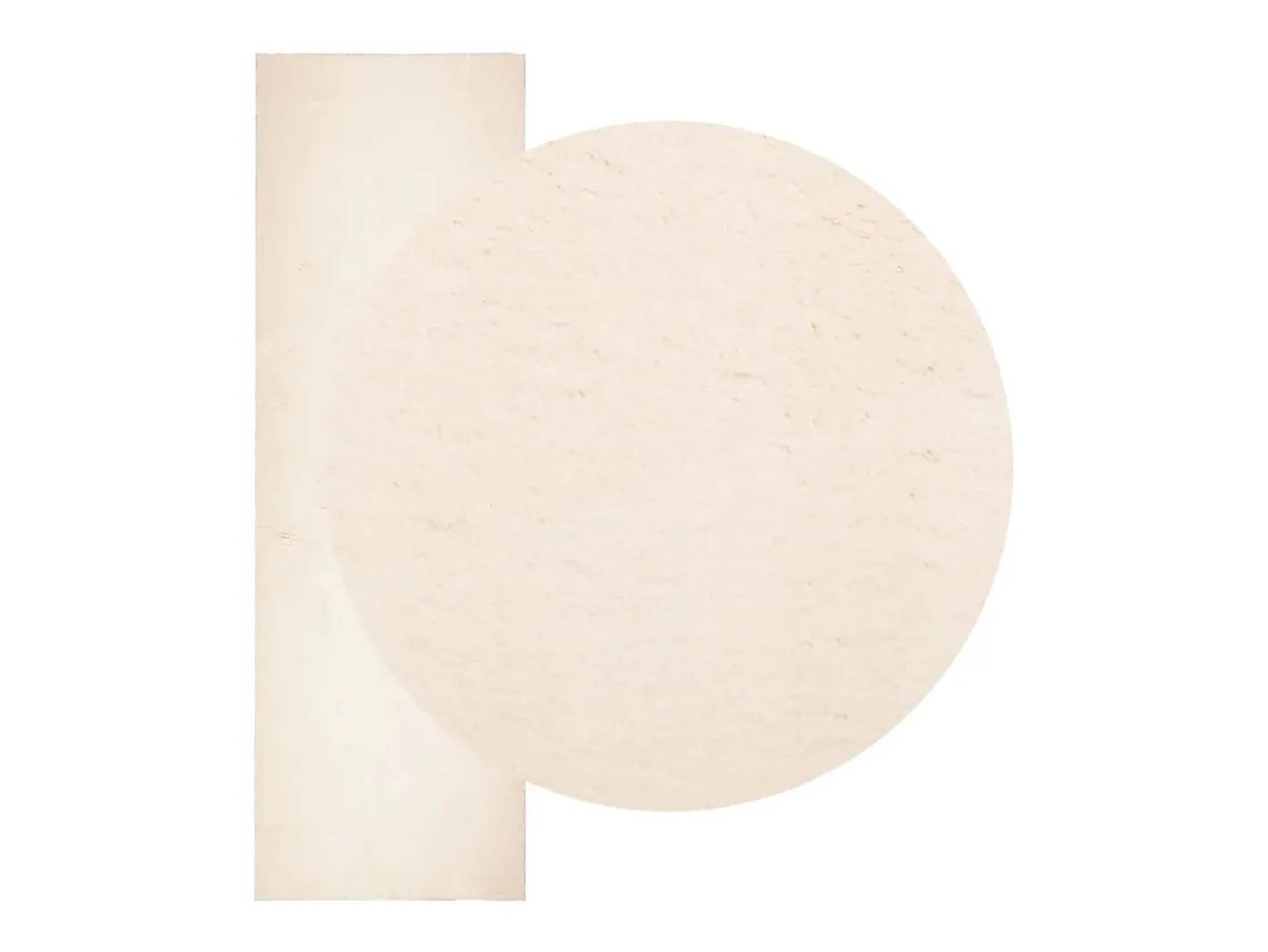 Sale Alfombra HUARTE de pelo corto suave y lavable 80x250 cm Beige