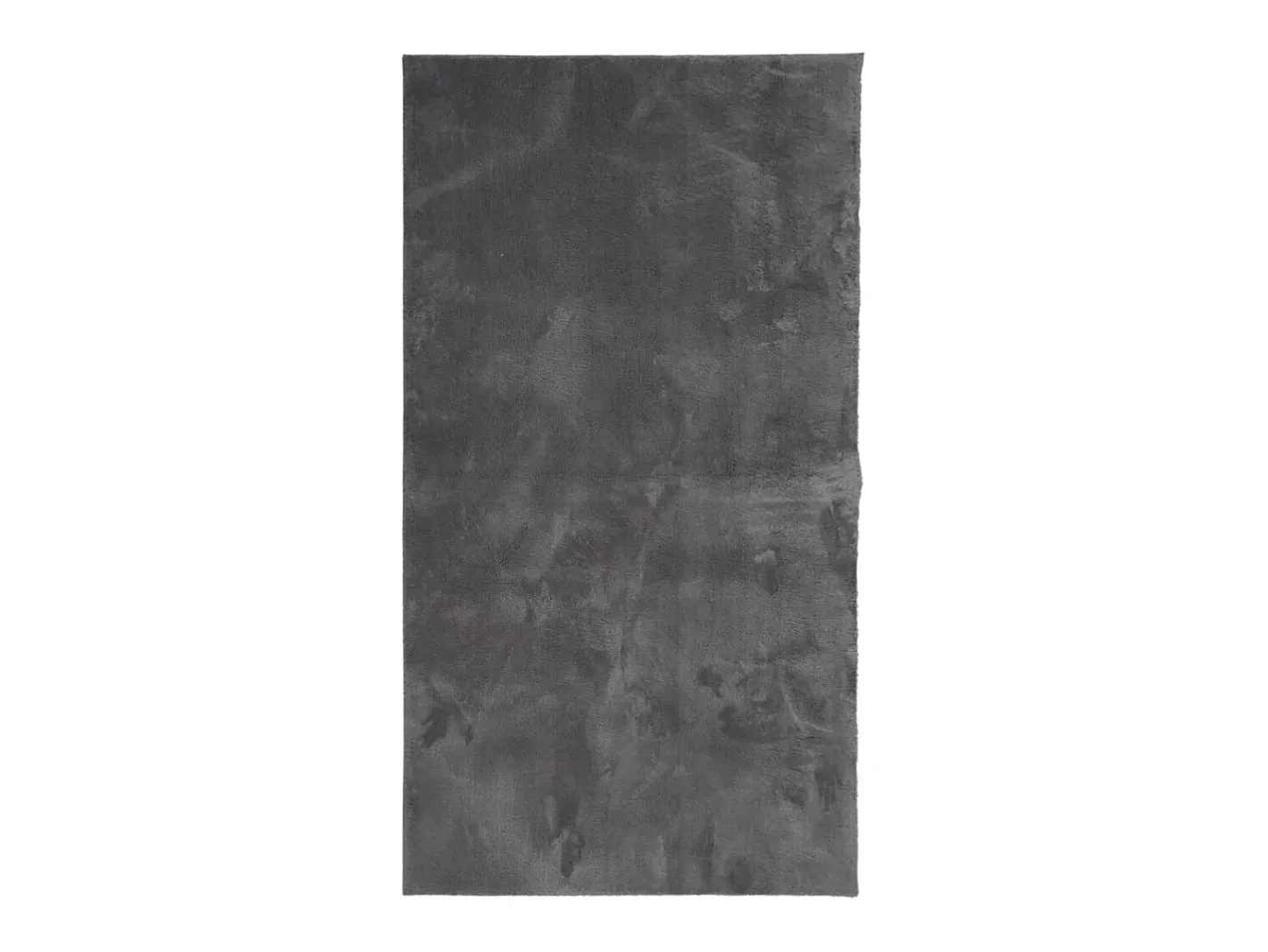Alfombra De Cocina-Alfombra HUARTE de pelo corto suave y lavable en color antracita 60x110cm Gris