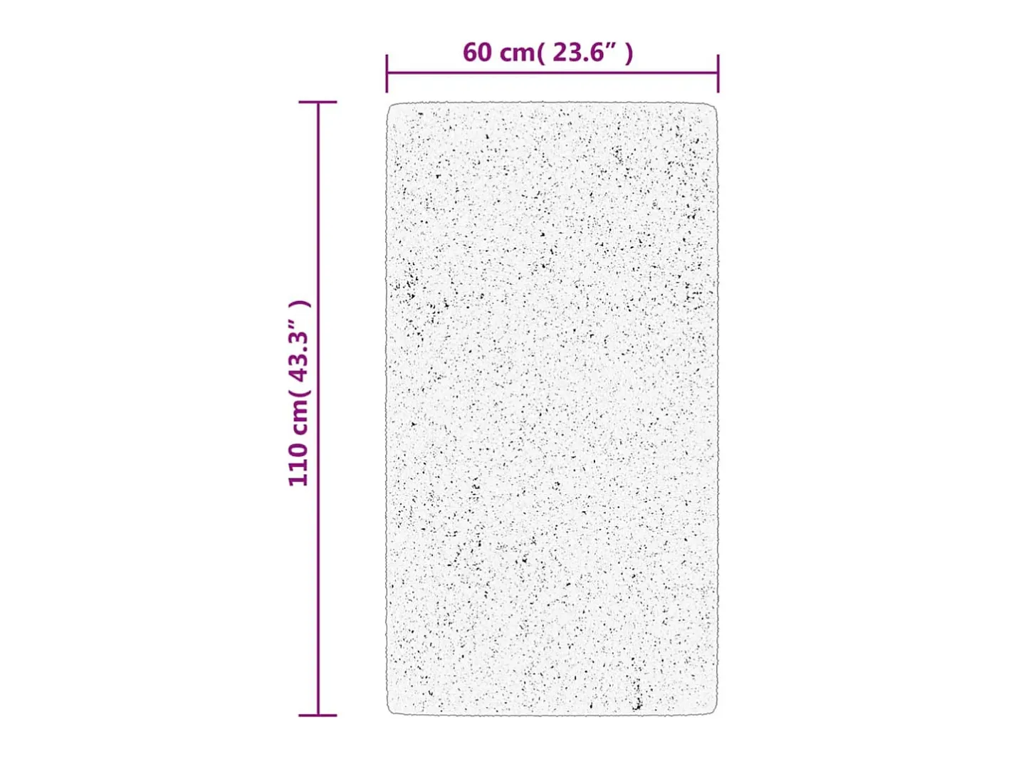 Alfombra De Cocina-Alfombra HUARTE de pelo corto suave y lavable en color antracita 60x110cm Gris
