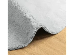 Alfombra De Cocina|Alfombra Redonda-Alfombra HUARTE de pelo corto suave y lavable, , Ø 120 cm Gris