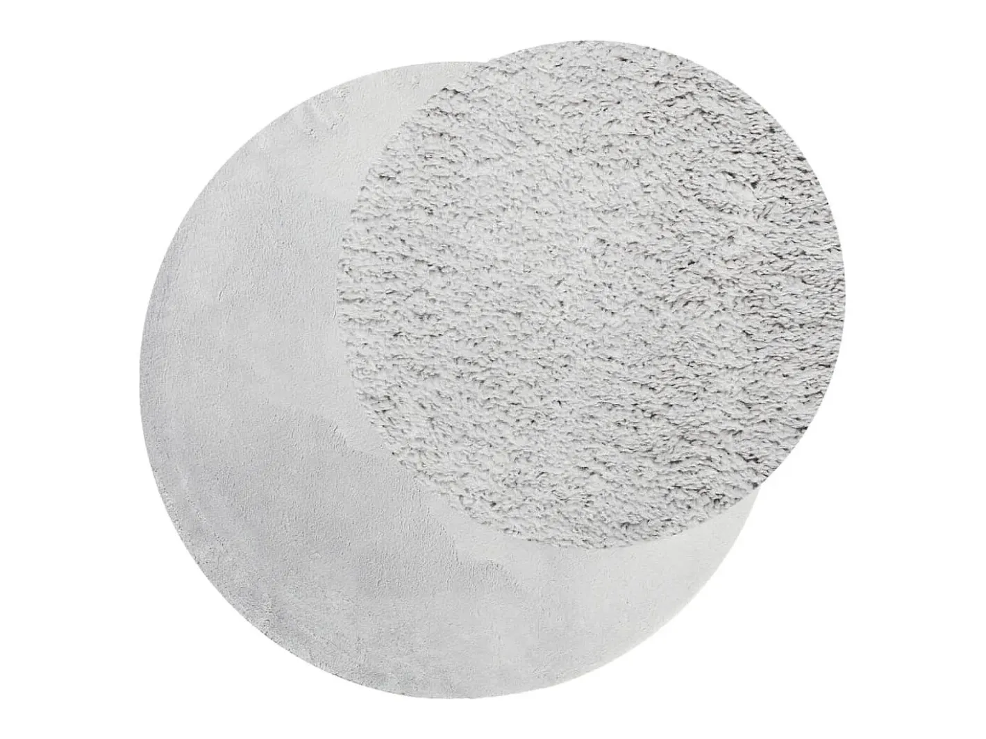 Alfombra De Cocina|Alfombra Redonda-Alfombra HUARTE de pelo corto suave y lavable, , Ø 120 cm Gris