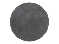 Alfombra De Cocina|Alfombra Redonda-Alfombra HUARTE de pelo corto suave y lavable en color antracita Ø 160 cm Gris
