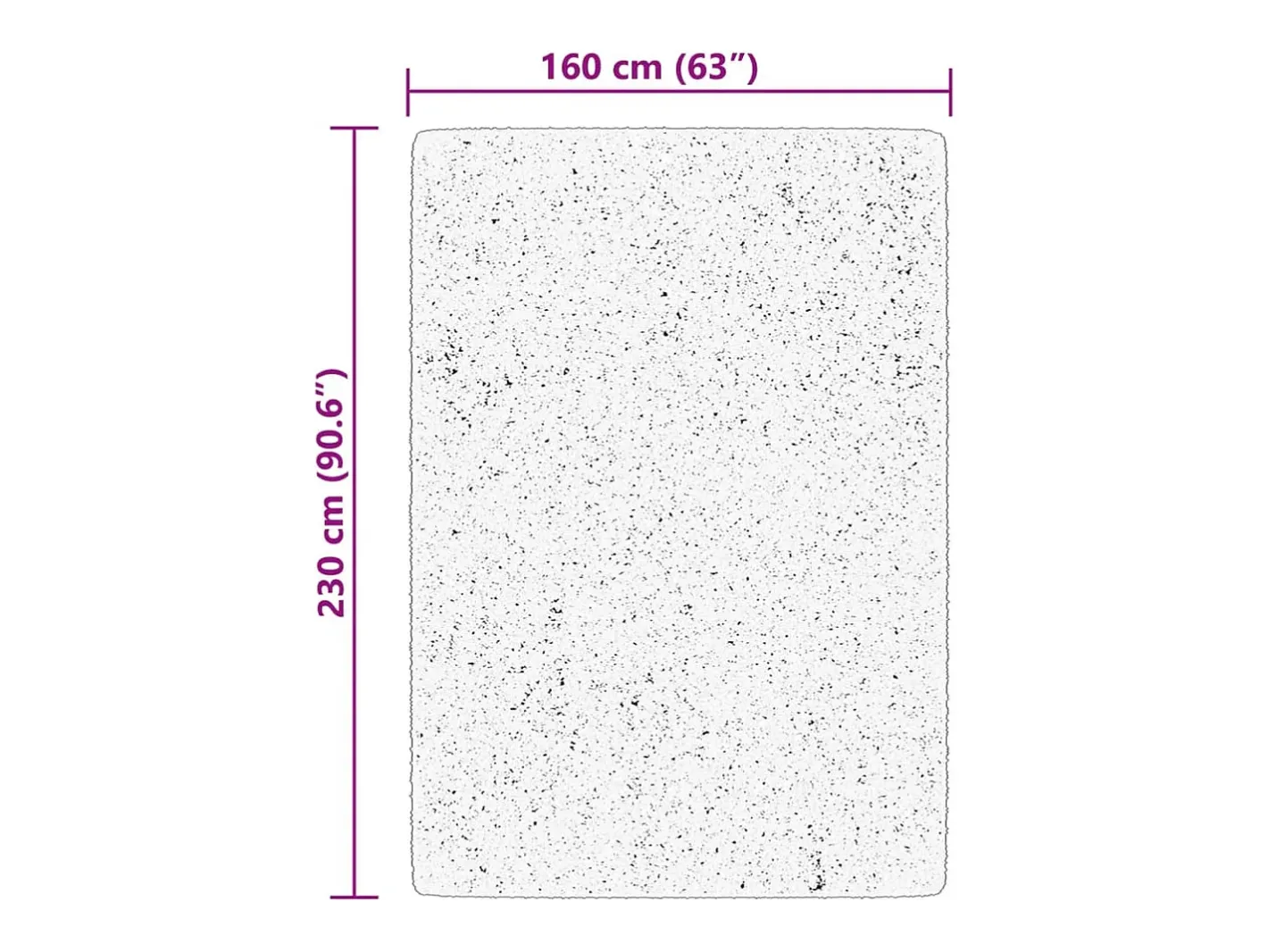 Best Alfombra HUARTE de pelo corto suave y lavable color crema 160x230 cm Blanco
