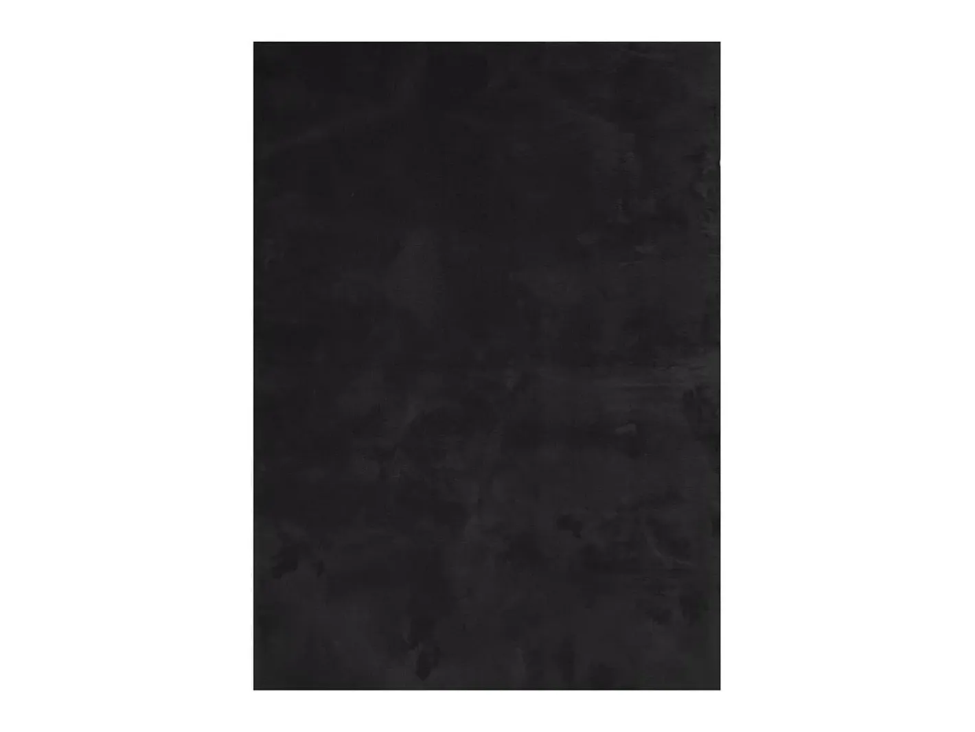 Alfombra De Cocina-Alfombra HUARTE de pelo corto suave y lavable negra 200x280 cm Negro