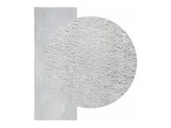 Online Alfombra HUARTE de pelo corto suave y lavable en 80x200 cm Gris
