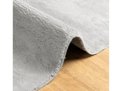 Online Alfombra HUARTE de pelo corto suave y lavable en 80x200 cm Gris